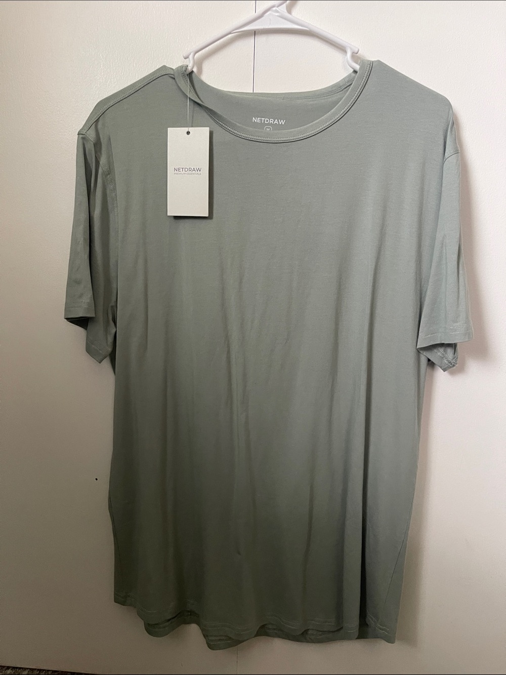 Amazon Men's Sage Green Short Sleeve Crewneck T-Shirt